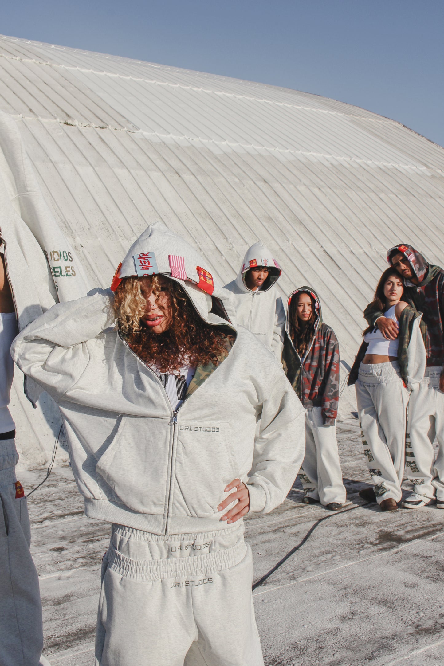 “2-TONE CAMO” REVERSIBLE DOUBLE HOOD ZIP UP