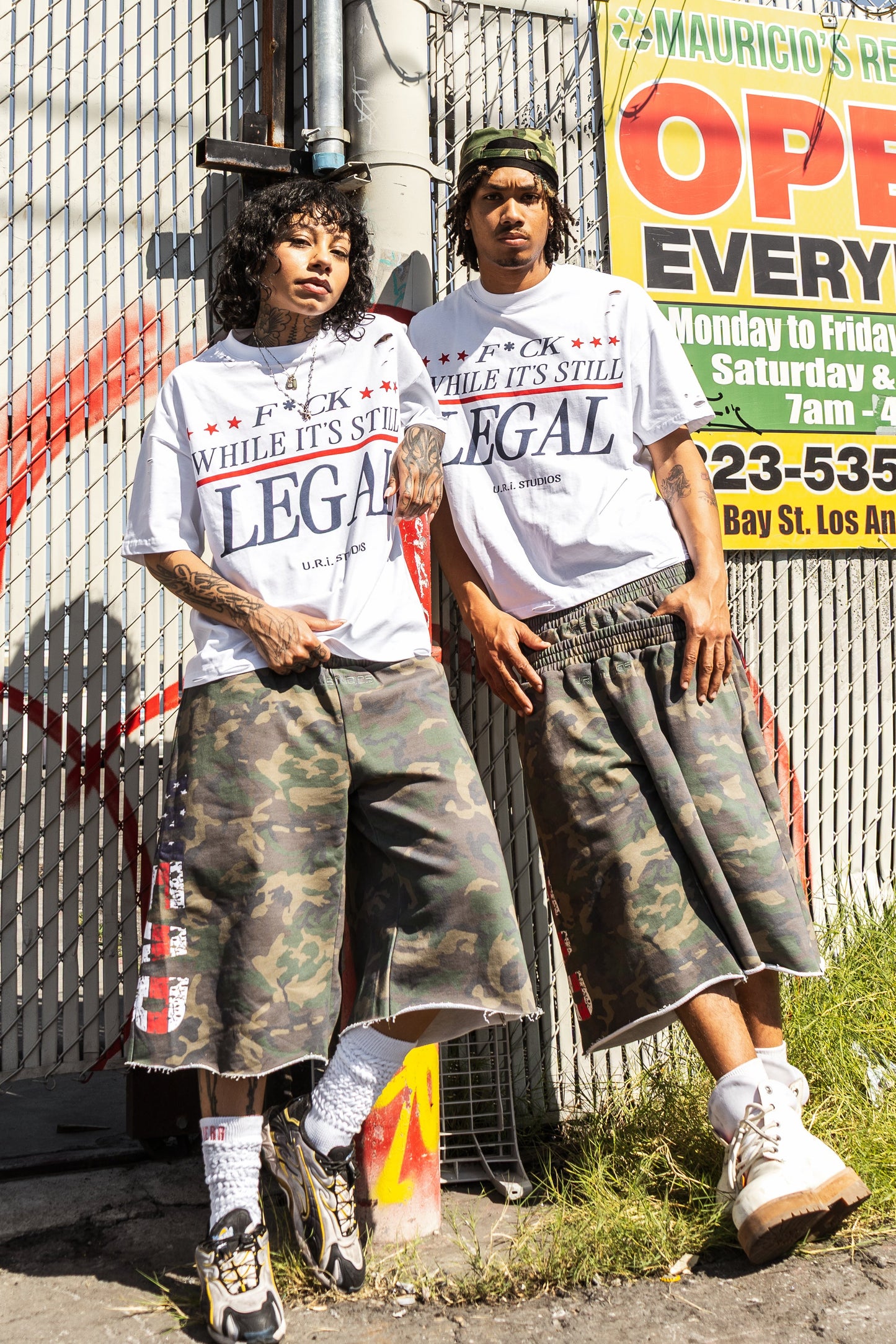 “CAMO” DOUBLE SHORTS