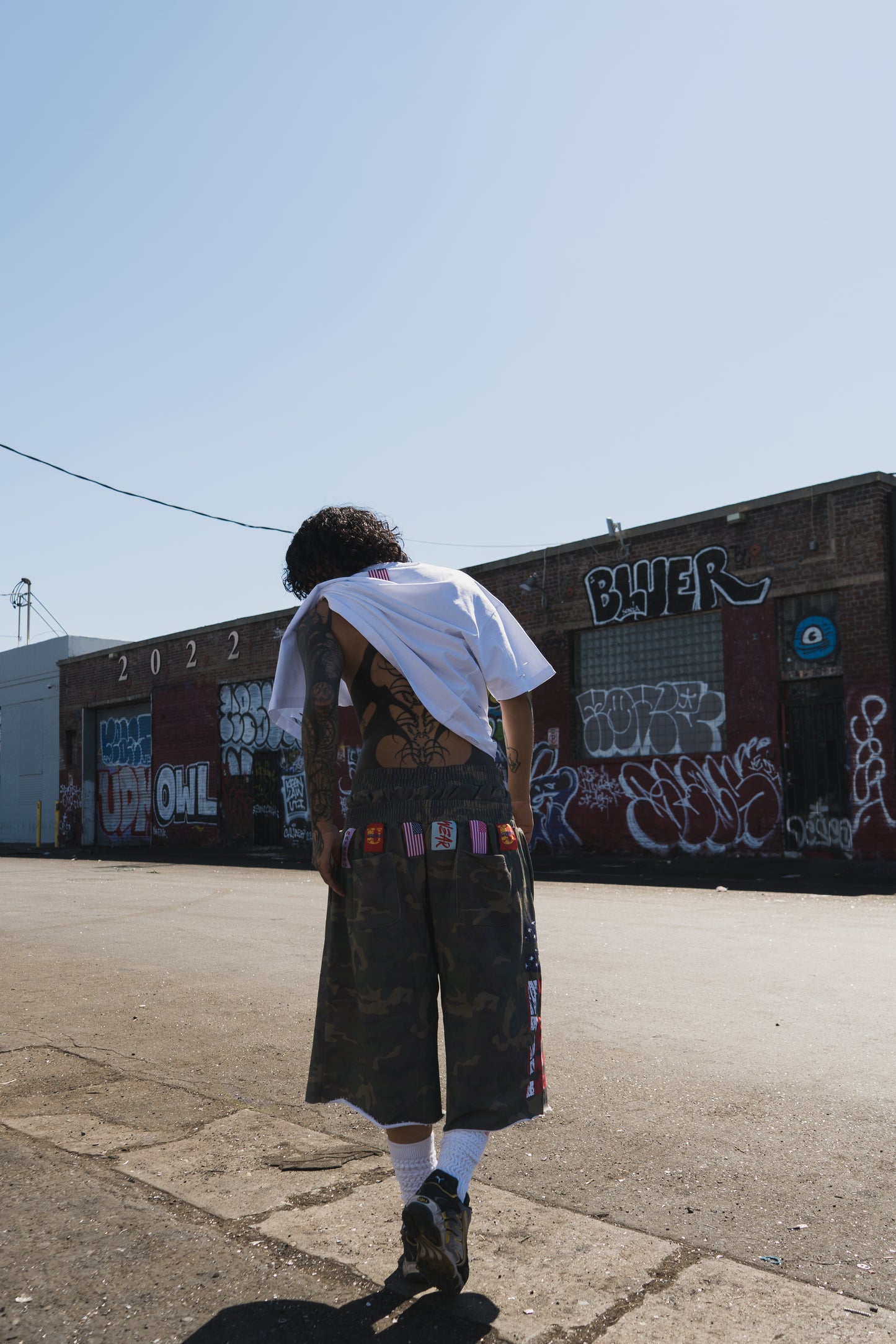 “CAMO” DOUBLE SHORTS