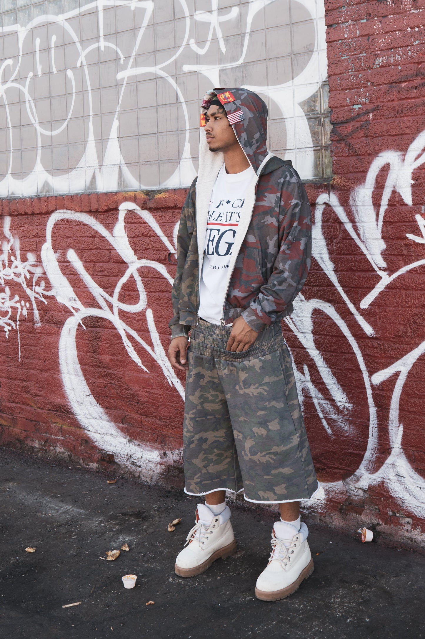 “CAMO” DOUBLE SHORTS