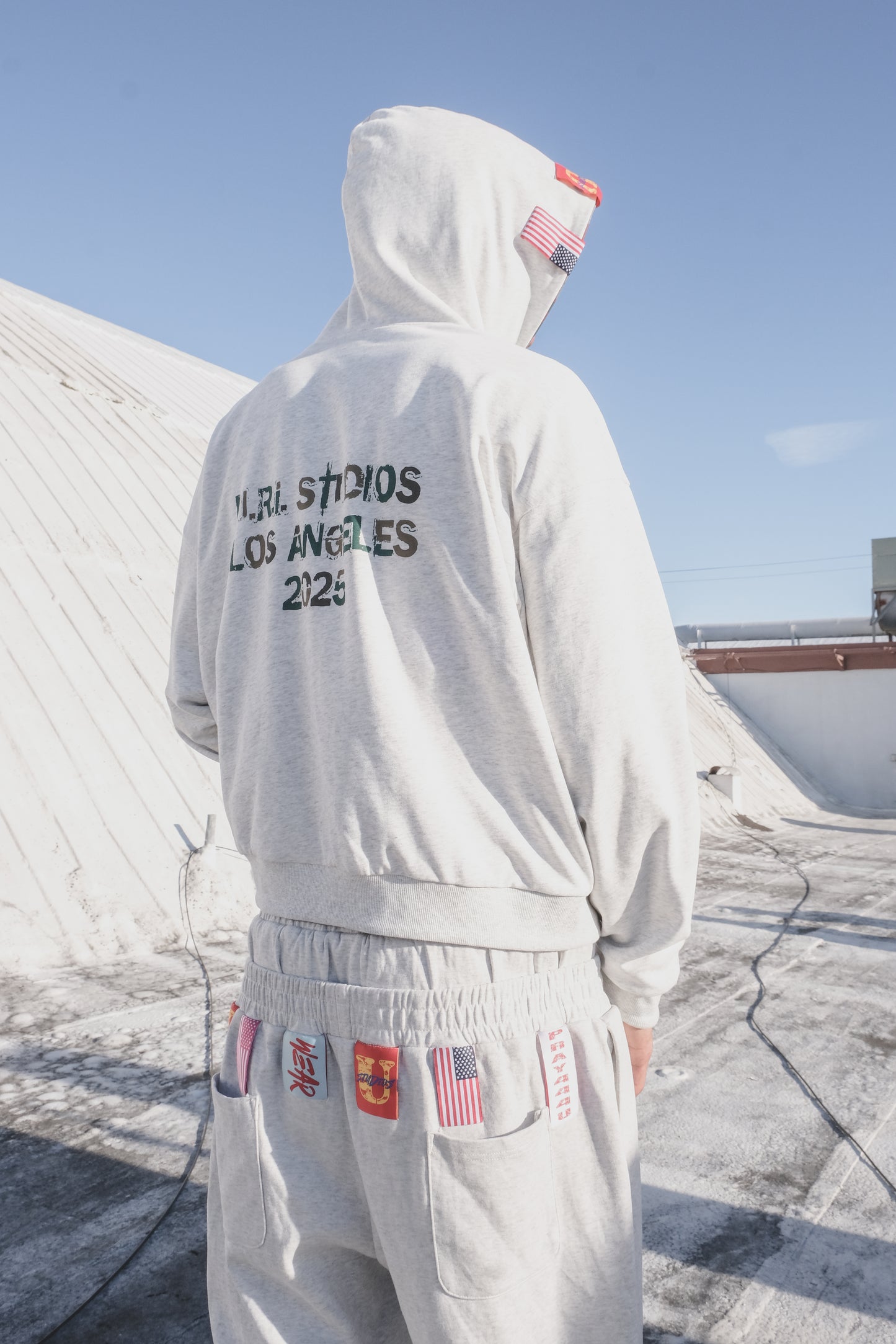 “2-TONE CAMO” REVERSIBLE DOUBLE HOOD ZIP UP