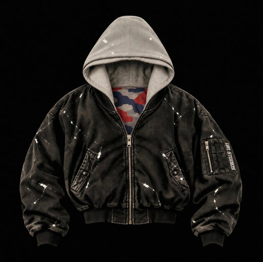 REVERSIBLE BOMBER JACKET